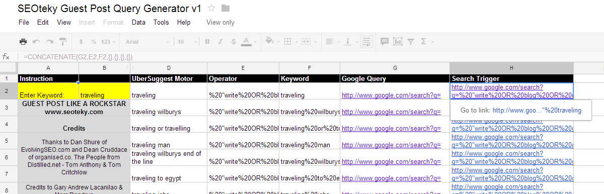SEOteky Guest Post Query Generator v1