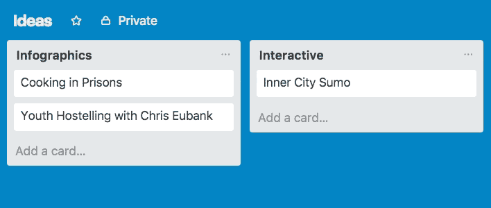 Drag and Drop in Trello