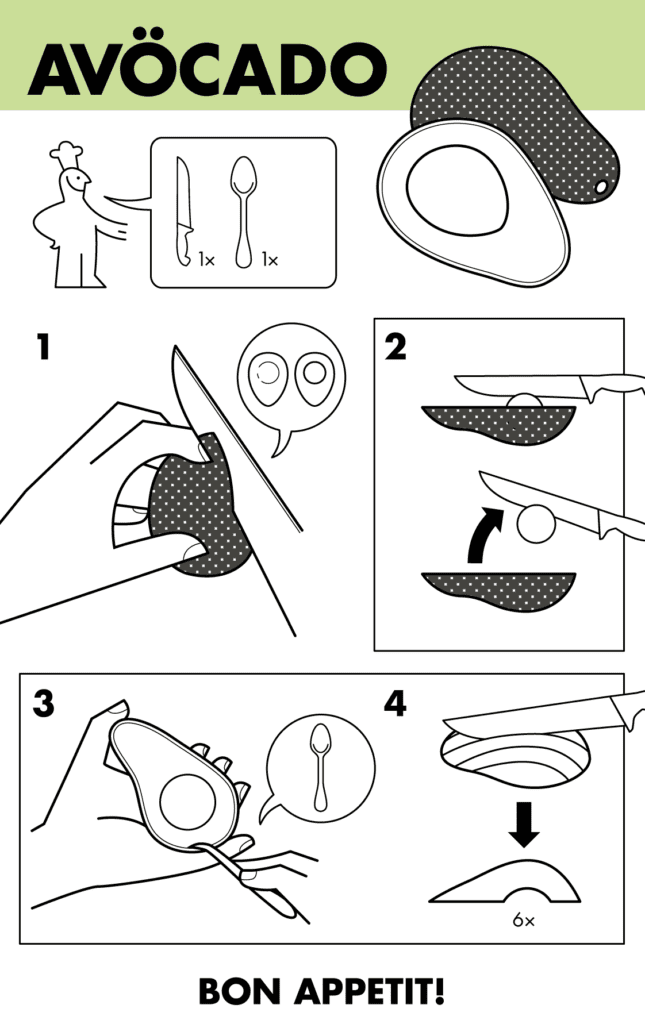 How to eat an avocado infographic